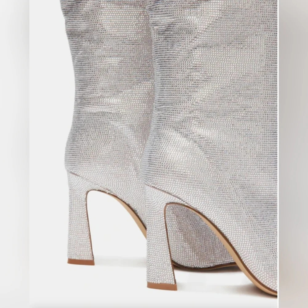 Sexy Glam Steve Madden Rhinestone Boots - Picture 5 of 8